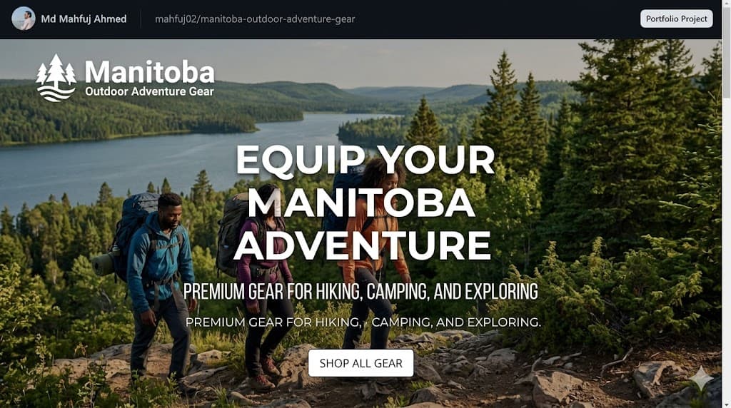 Manitoba Outdoor Adventure Gear project banner